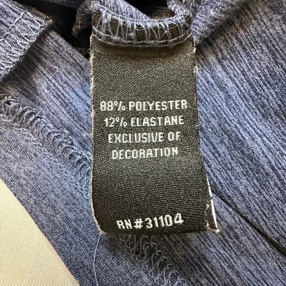 Pro Tour Men's 1/4 Zip Golf Pullover Navy Blue Stripes Long Sleeve Size XL - Picture 3 of 5